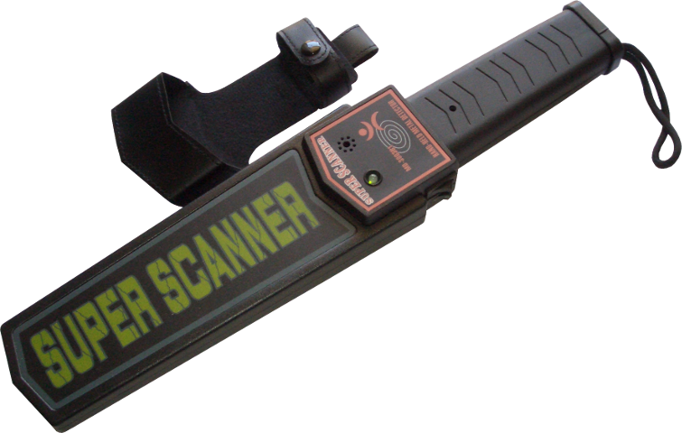 Detetor de Armas e Metais Portátil Super Scanner MD-3003B1 aprovado pela PSP